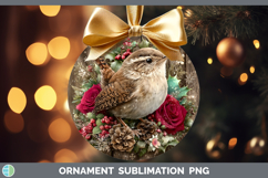 GorgeousBirds 01 Rustic Christmas Ornament design.