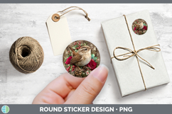 GorgeousBirds 01 Rustic Christmas Stickers design.