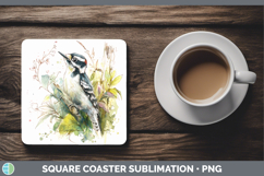 GorgeousBirds 01 Sketch Square Coaster design.