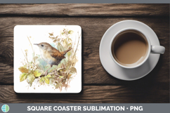 GorgeousBirds 01 Sketch Square Coaster design.