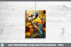 GorgeousBirds 01 Stained Glass Sunflower Air Freshener design.