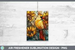 GorgeousBirds 01 Stained Glass Sunflower Air Freshener design.