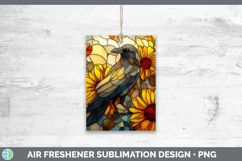 GorgeousBirds 01 Stained Glass Sunflower Air Freshener design.