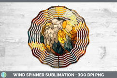 GorgeousBirds 01 Stained Glass Sunflower Wind Spinner design.