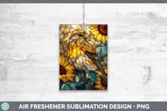 GorgeousBirds 01 Stained Glass Sunflower Air Freshener design.