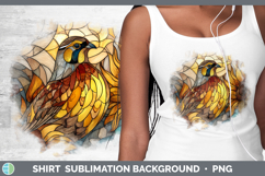 GorgeousBirds 01 Stained Glass Sunflower Shirt design.
