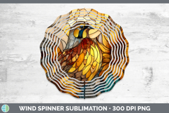 GorgeousBirds 01 Stained Glass Sunflower Wind Spinner design.