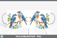 GorgeousBirds 01 Vintage Mug Wrap design.