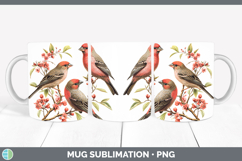 GorgeousBirds 01 Vintage Mug Wrap design.
