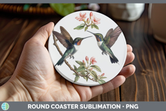 GorgeousBirds 01 Vintage Round Coaster design.