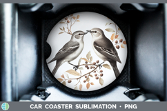 GorgeousBirds 01 Vintage Car Coaster design.