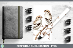 GorgeousBirds 01 Vintage Pen Wrap design.