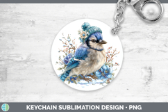 GorgeousBirds 01 Winter Knit Hat Keychain design.