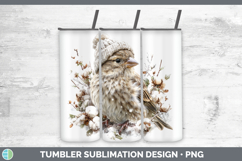 GorgeousBirds 01 Winter Knit Hat Tumbler design.