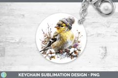 GorgeousBirds 01 Winter Knit Hat Keychain design.