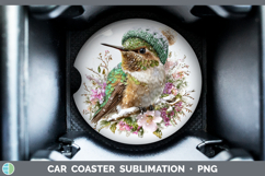 GorgeousBirds 01 Winter Knit Hat Car Coaster design.