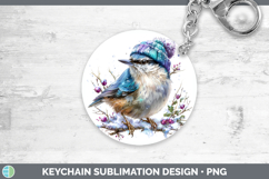 GorgeousBirds 01 Winter Knit Hat Keychain design.