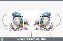 GorgeousBirds 01 Winter Knit Hat Mug Wrap design.