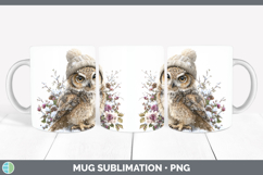 GorgeousBirds 01 Winter Knit Hat Mug Wrap design.