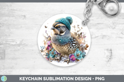 GorgeousBirds 01 Winter Knit Hat Keychain design.