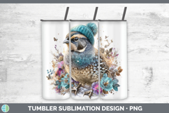 GorgeousBirds 01 Winter Knit Hat Tumbler design.