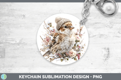 GorgeousBirds 01 Winter Knit Hat Keychain design.