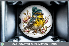 GorgeousBirds 01 Winter Knit Hat Car Coaster design.