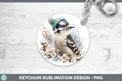 GorgeousBirds 01 Winter Knit Hat Keychain design.