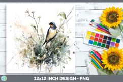 GorgeousBirds 02 Sketch Paper Backgrounds design.