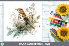 GorgeousBirds 02 Sketch Paper Backgrounds design.