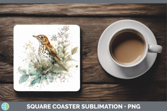 GorgeousBirds 02 Sketch Square Coaster design.