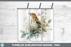 GorgeousBirds 02 Sketch Tumbler design.