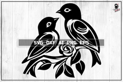 Love Birds | St. Valentine&#039;s Day SVG, AI, Dxf &amp; Png Cut file Product Image 1