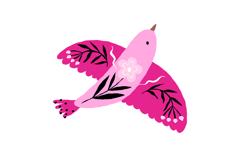 Hand Drawn Peace Dove Clipart Folk Product Image 2