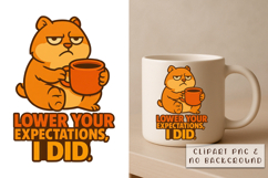 13 Sarcastic Quotes Bundle Clipart | Funny Animals PNG Product Image 9
