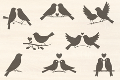 8 Love Birds SVG Product Image 1