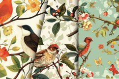 Birds And Flower Digital Paper Bundle Product Image 6