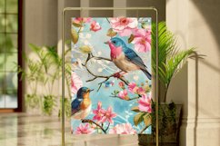 Birds And Flower Digital Paper Bundle Product Image 4