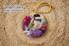 Birds &amp; Flowers Round Design, 10x10 Round Sublimation, d10 Product Image 5