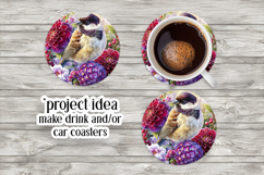 Birds &amp; Flowers Round Design, 10x10 Round Sublimation, d10 Product Image 6