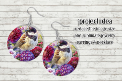 Birds &amp; Flowers Round Design, 10x10 Round Sublimation, d10 Product Image 7