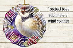 Birds &amp; Flowers Round Design, 10x10 Round Sublimation, d11 Product Image 3