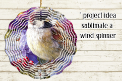 Birds &amp; Flowers Round Design, 10x10 Round Sublimation, d12 Product Image 3