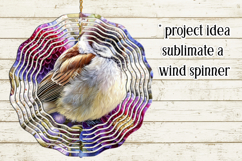 Birds &amp; Flowers Round Design, 10x10 Round Sublimation, d13 Product Image 3