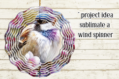 Birds &amp; Flowers Round Design, 10x10 Round Sublimation, d14 Product Image 3