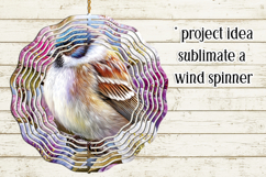 Birds &amp; Flowers Round Design, 10x10 Round Sublimation, d15 Product Image 3