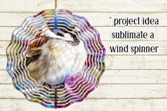 Birds &amp; Flowers Round Design, 10x10 Round Sublimation, d17 Product Image 3