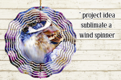 Birds &amp; Flowers Round Design, 10x10 Round Sublimation, d20 Product Image 3