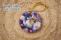 Birds &amp; Flowers Round Design, 10x10 Round Sublimation, d20 Product Image 5