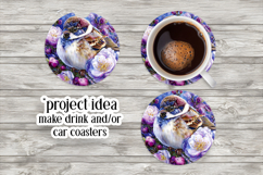 Birds &amp; Flowers Round Design, 10x10 Round Sublimation, d20 Product Image 6